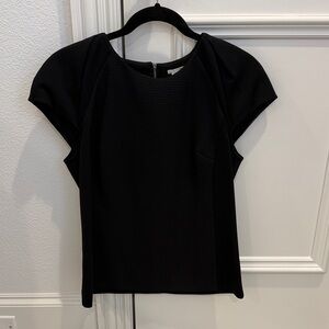 Halogen Cap Sleeve Black Women's Top